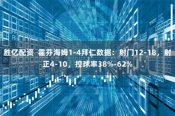 胜亿配资  霍芬海姆1-4拜仁数据：射门12-18，射正4-10，控球率38%-62%