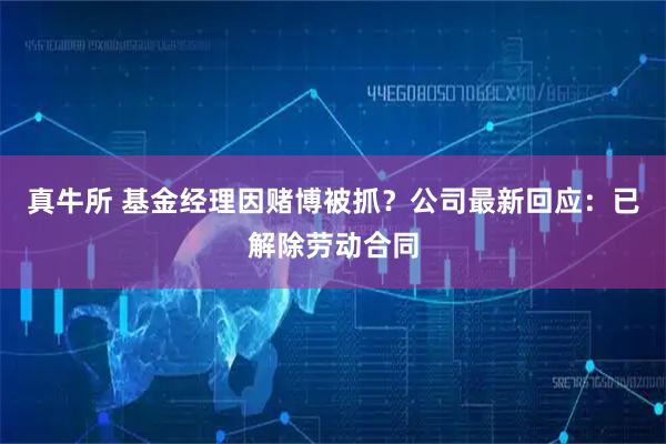 真牛所 基金经理因赌博被抓？公司最新回应：已解除劳动合同